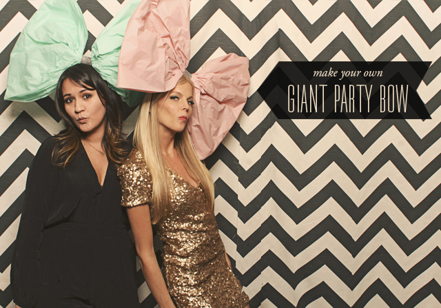 DIY giant bows for your party photo booth