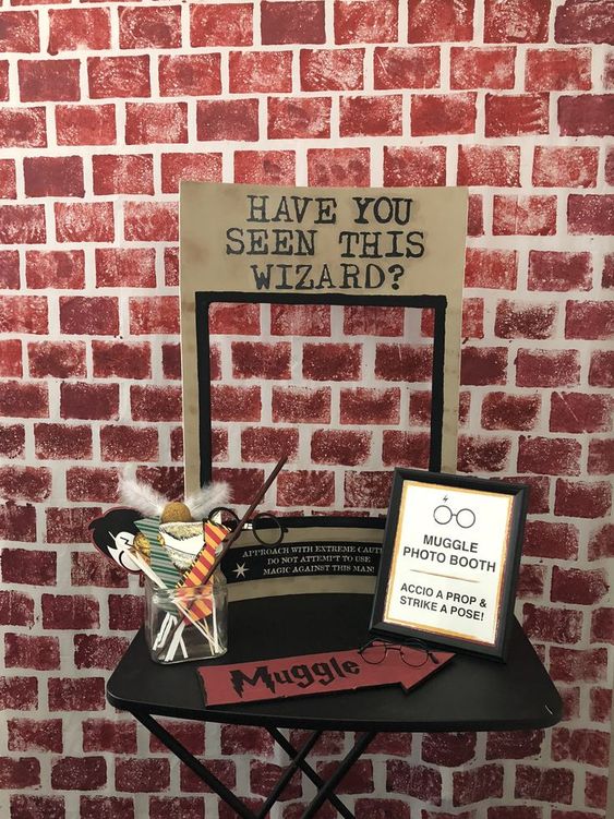 Harry Potter Printable Photo Booth Props Wizard Photo Booth