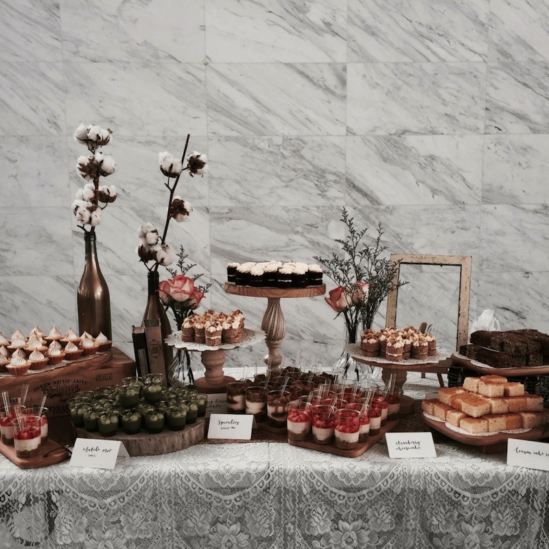 Wedding dessert table